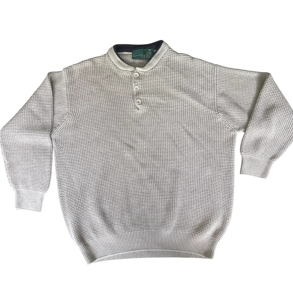 Men's Classic Cream Crewneck Sweater - Picture 1 of 5